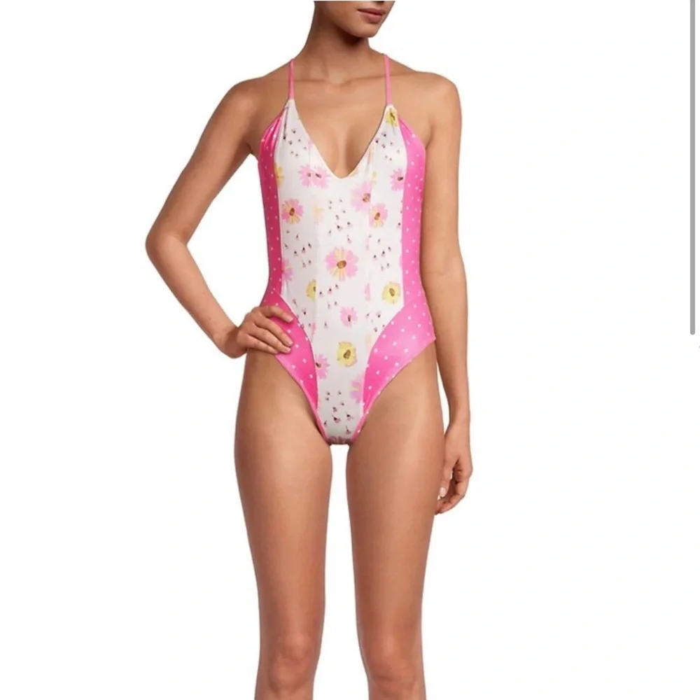 NWOT LoveShackFancy Shailee One Piece Swimsuit - Picture 3 of 8